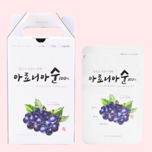 올댓리빙 아로니아즙 국내산무농약 아로니아 100% 50ml 10팩 30팩, 30개