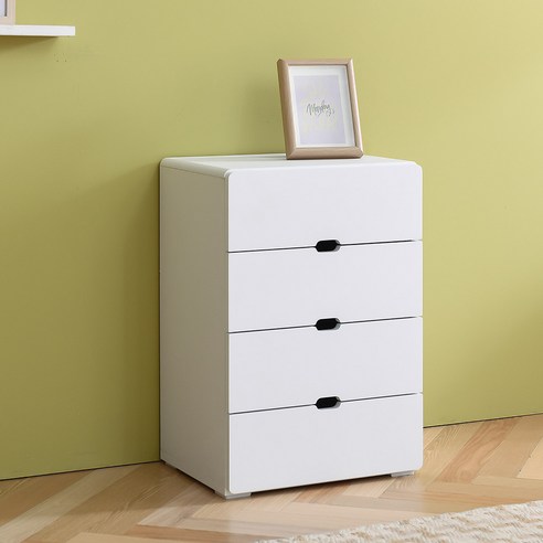 제이디퍼니처 레미 4단 화이트 서랍장, 4개 서랍 이케아서랍장