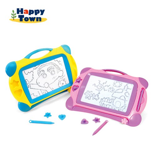 해피타운 학습완구 보드게임 13종 특가모음전, 01_자석스케치보드판(핑크)