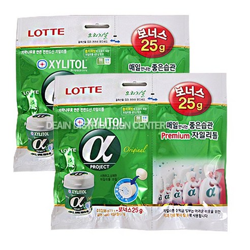 롯데 자일리톨 매스틱 73gX2+보너스X2, 88g, 2개