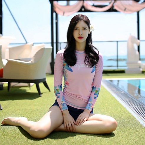조이할리 카렌 래쉬가드 빅사이즈 여자 커플 큰사이즈 레쉬가드 수영복