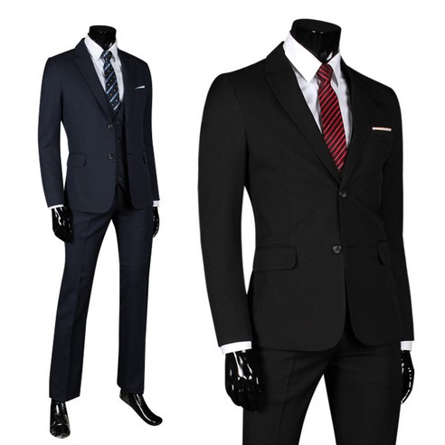 제제옴므 소프트 스판 투버튼 정장세트