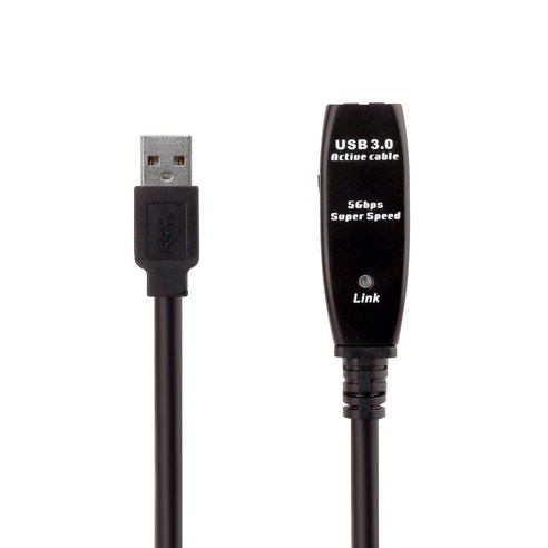 이지넷유비쿼터스 USB3.0 15M 리피터 케이블 어댑터포함 NEXT USB15U3PW, 1개