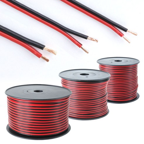 2색 배선 스피커케이블 2C 전선 led배선, 2.1SQ(14AWG)_1m