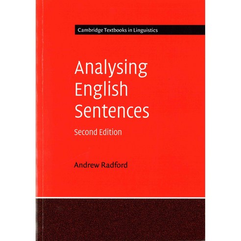 Analysing English Sentences, CAMBRIDGE UNIVERSITY PRESS