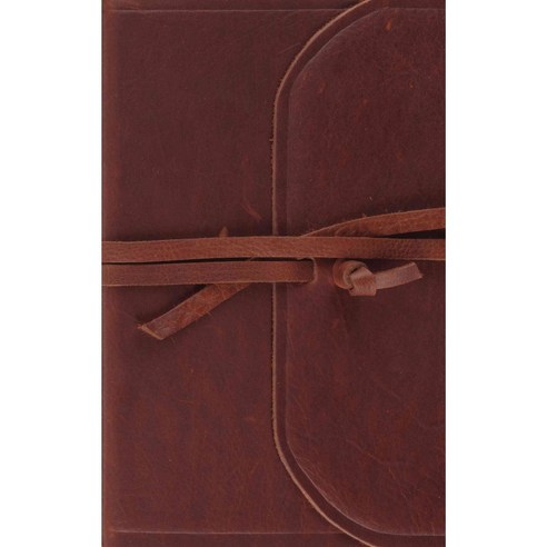 Holy Bible: English Standard Version Natural Leather Flap With Strap Thinline, Crossway Books