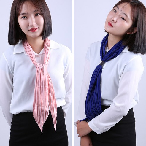 조이위픽스 여성 플리츠 스카프