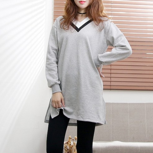 비바조이 데일리룩_기모이중v넥원피스_0913