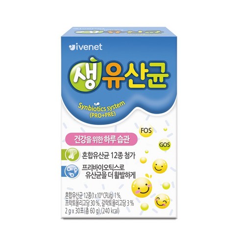 [아이배냇] 생유산균 30포 1박스 행사[3만+사은품 증정], 60g, 1개