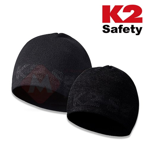 k2 플리스비니 (블랙) 방한 겨울 남여공용 니트 비니 모자, 블랙