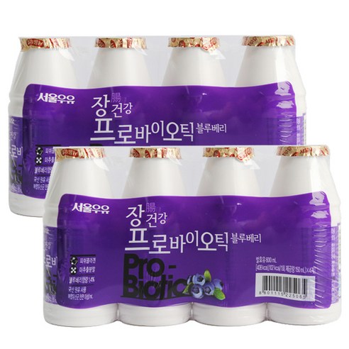 서울우유 장건강 프로바이오틱 블루베리 150ML, 24개