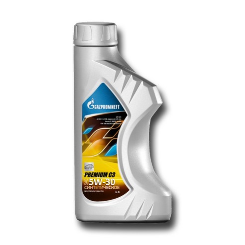 가즈프롬 프리미엄 C3 5W30 가솔린 엔진오일, 1통, 1L