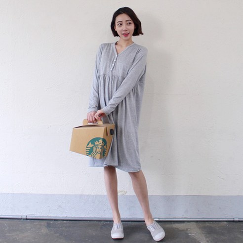 단추 수유원피스