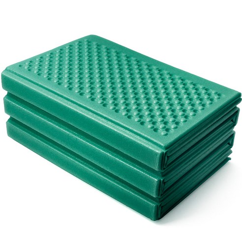 토탈하우스 국산 프리미엄 3단 접이식 캠핑매트 발포매트, 그린