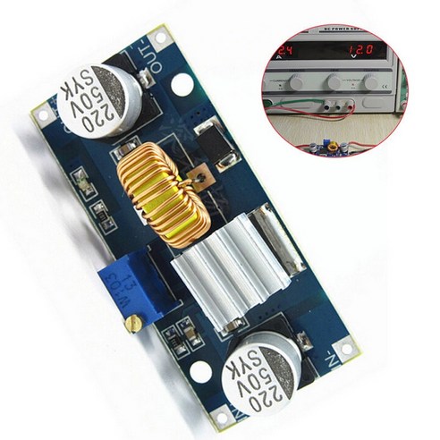 티앤디 XL4015 5A 전압강하형 정전압 스텝다운 컨버터 모듈, 1개