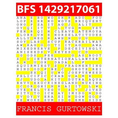 Bfs 1429217061: A Bfs Puzzle Paperback, Createspace