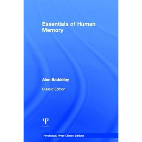 Essentials of Human Memory Hardcover, Psychology Press