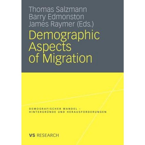 Demographic Aspects of Migration Paperback, Vs Verlag Fur Sozialwissenschaften