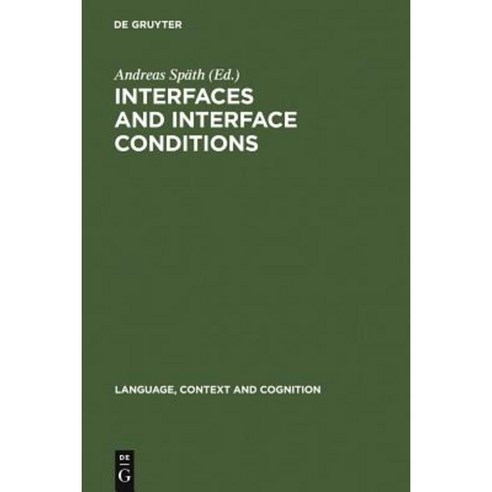 Interfaces and Interface Conditions Hardcover, de Gruyter