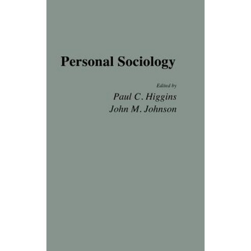 Personal Sociology Hardcover, Praeger