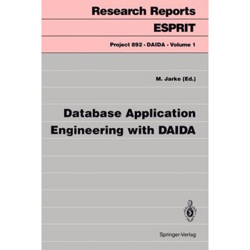 Database Application Engineering with Daida Paperback, Springer