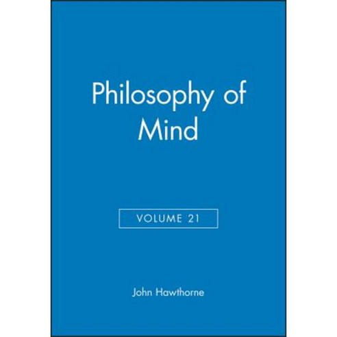 Philosophy of Mind Volume 21 Paperback, Wiley-Blackwell