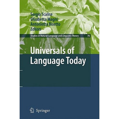 Universals of Language Today Hardcover, Springer