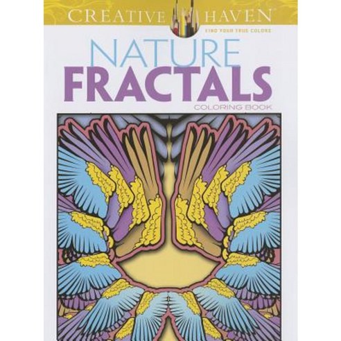 Nature Fractals Coloring Book Paperback, Dover Publications