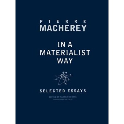 In a Materialist Way: Selected Essays by Pierre Macherey Hardcover, Verso