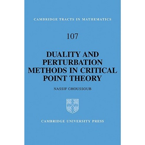 Duality and Perturbation Methods in Critical Point Theory Paperback, Cambridge University Press