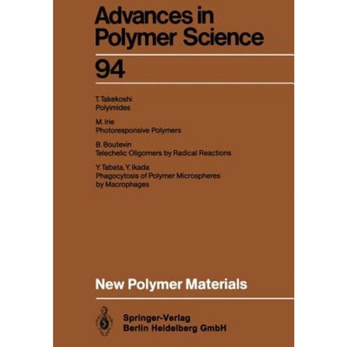 New Polymer Materials Paperback, Springer