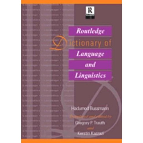 Routledge Dictionary of Language and Linguistics Hardcover
