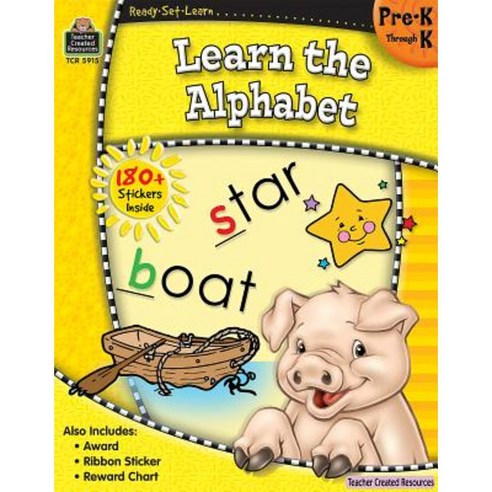 Ready-Set-Learn: Learn the Alphabet Prek-K Paperback, Teacher Created Resources