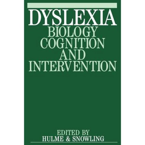Dyslexia: Biology Cognition and Intervention Paperback, Wiley
