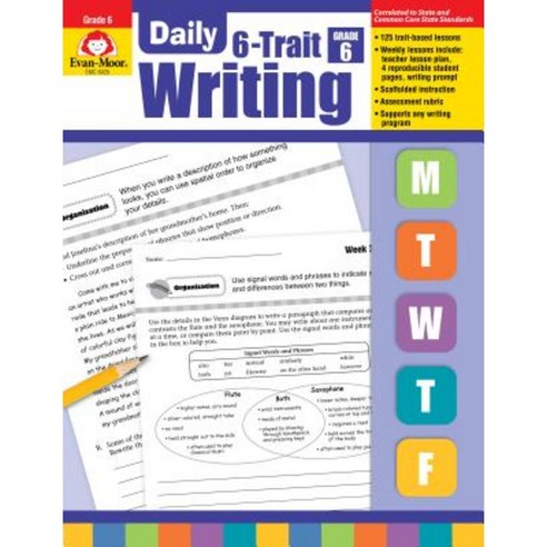 Daily 6-Trait Writing Grade 6+ Paperback, Evan Moor Educational Publishers