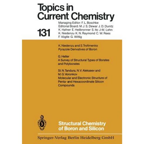 Structural Chemistry of Boron and Silicon Paperback, Springer
