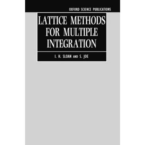 Lattice Methods for Multiple Integration Hardcover, OUP Oxford