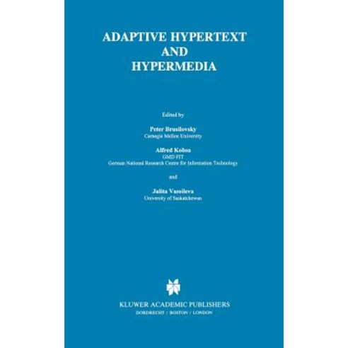 Adaptive Hypertext and Hypermedia Hardcover, Springer - 최저가 알림ㆍ특가 할인ㆍ가격 ...