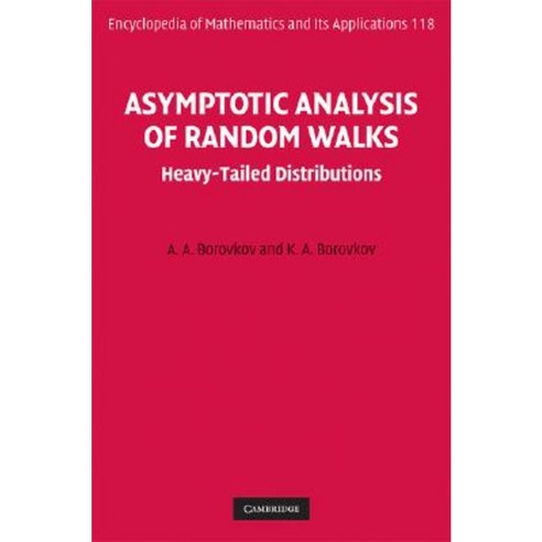 Asymptotic Analysis of Random Walks Hardcover, Cambridge University Press