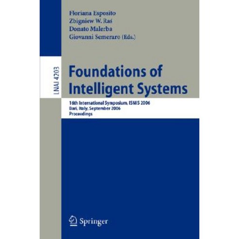 Foundations of Intelligent Systems Paperback, Springer