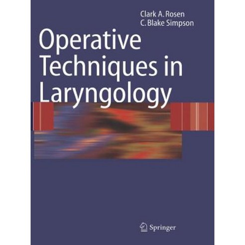 Operative Techniques in Laryngology Paperback, Springer