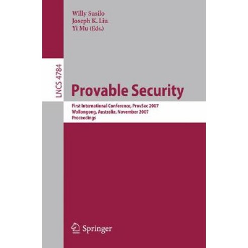 Provable Security Paperback, Springer
