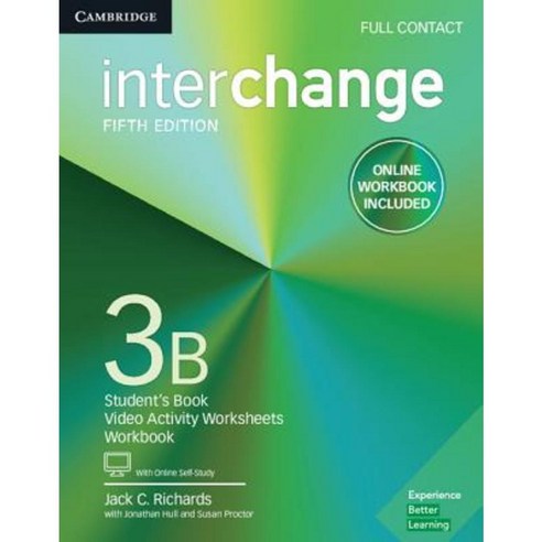 Interchange Level 3b Full Contact with Online Self-Study and Online Workbook Hardcover, Cambridge University Press