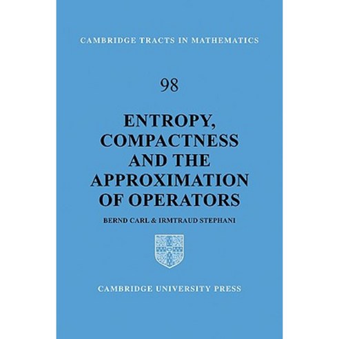 Entropy Compactness and the Approximation of Operators Paperback, Cambridge University Press