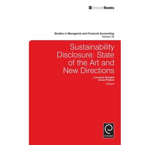 Sustainability Disclosure: State of the Art and New Directions Hardcover, Emerald Group Publishing