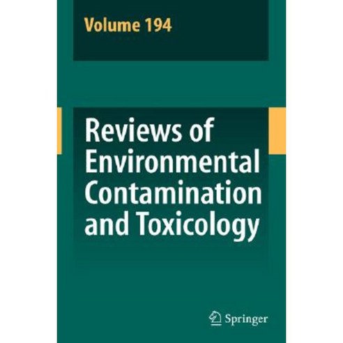 Reviews of Environmental Contamination and Toxicology 194 Hardcover, Springer