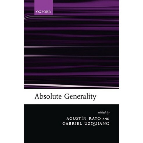 Absolute Generality Paperback, OUP Oxford