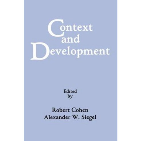Context and Development Paperback, Psychology Press