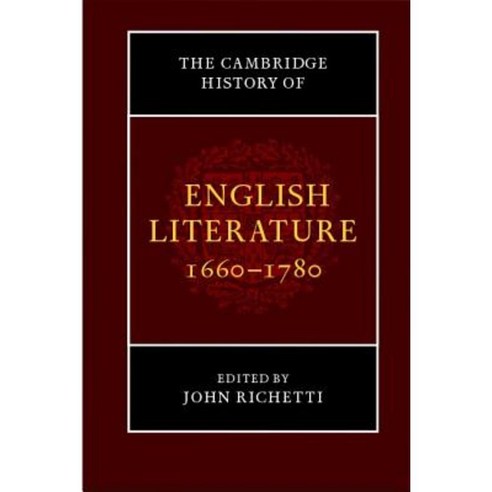 The Cambridge History of English Literature 1660 1780 Paperback, Cambridge University Press