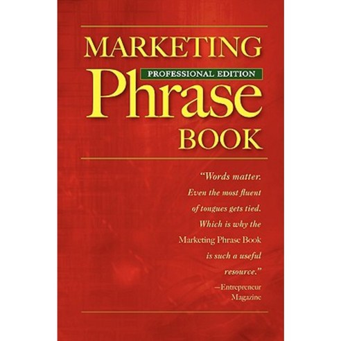 Marketing Phrase Book Paperback, Hamilton House (Canada)